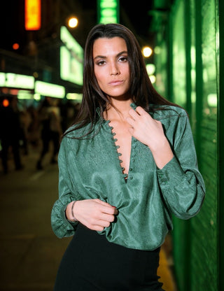 Paros II Blouse Fir Green