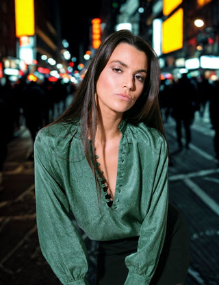 Paros II Blouse Fir Green