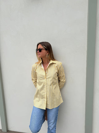 Yellow and blue striped shirt - Simone