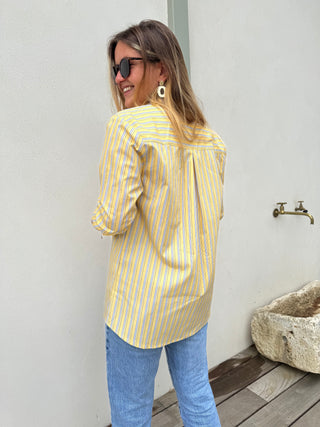 Yellow and blue striped shirt - Simone