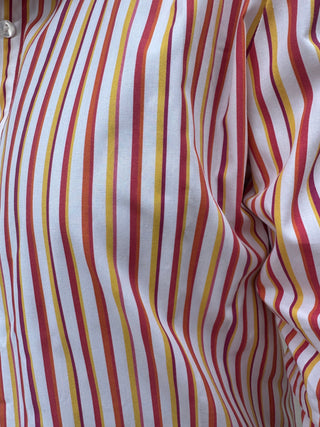 Pink orange striped shirt - Simone