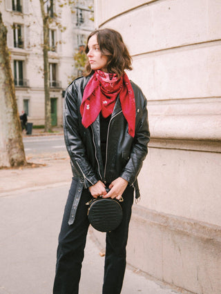 Indira Red Cashmere Scarf