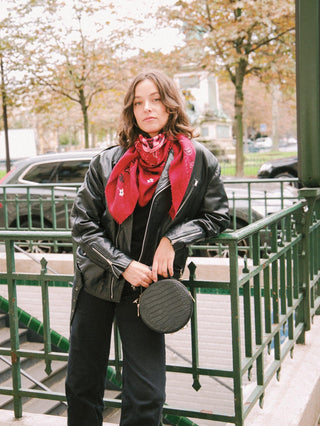 Indira Red Cashmere Scarf