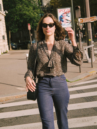 Leopard Lavallière Shirt