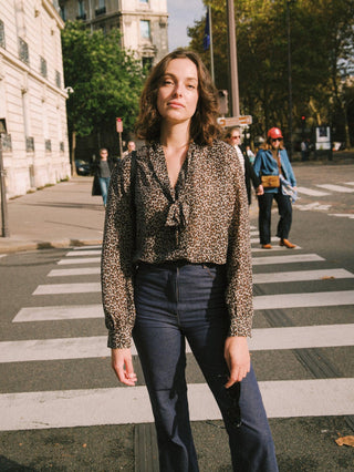 Leopard Lavallière Shirt