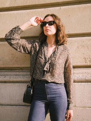 Leopard Lavallière Shirt