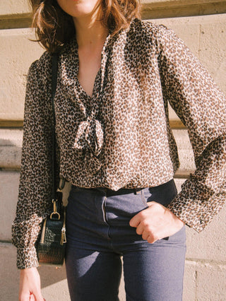 Leopard Lavallière Shirt