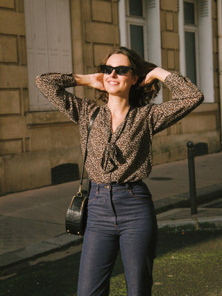 Leopard Lavallière Shirt