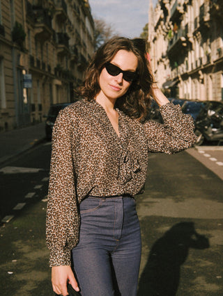 Leopard Lavallière Shirt