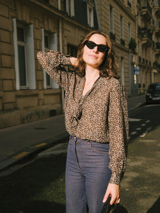 Leopard Lavallière Shirt