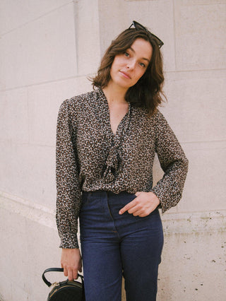 Leopard Lavallière Shirt