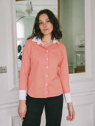 Helsinki Orange striped shirt