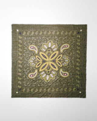 Indira Khaki Cashmere Scarf