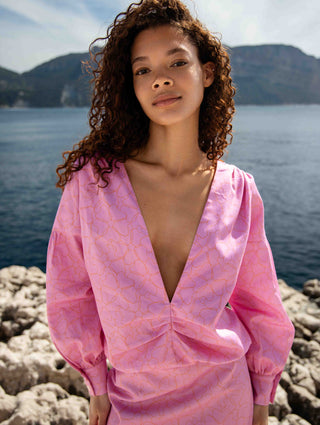 Blossom Backless Blouse - Ilona