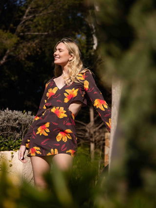 Bloom backless short dress - Olga