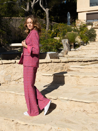 Lucky pink tweed pants