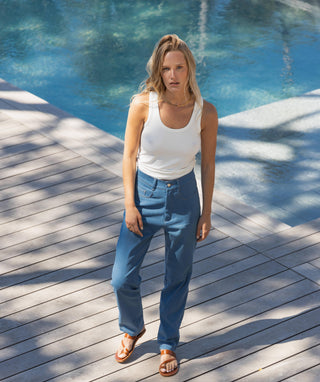 Pyla denim blue jeans