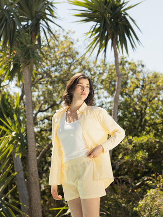Simone oversized shirt yellow stripes