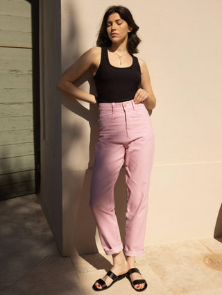 Jean Pyla Rose à rayures