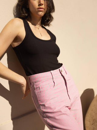 Jean Pyla Rose à rayures