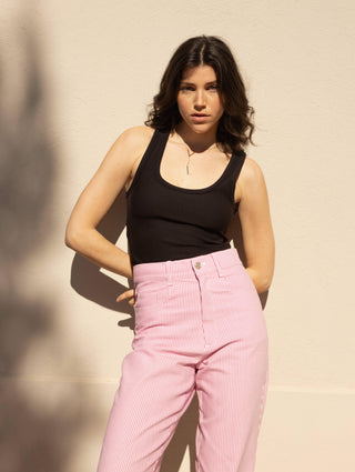 Jean Pyla Rose à rayures