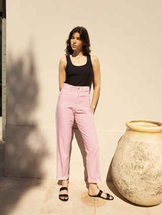 Jean Pyla Rose à rayures