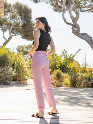 Jean Pyla Rose à rayures