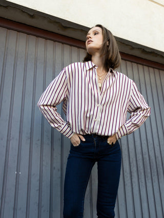 Simone oversized striped shirt
