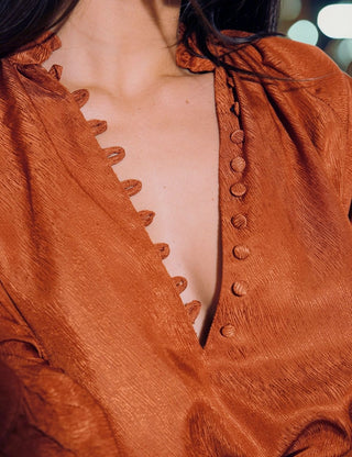 Paros II Terracotta Blouse