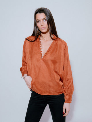 Blouse Paros II Terracotta
