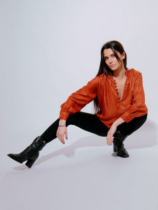 Blouse Paros II Terracotta
