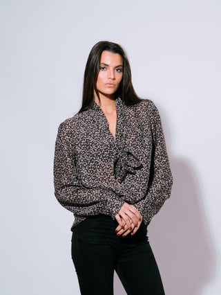 Leopard Lavallière Shirt