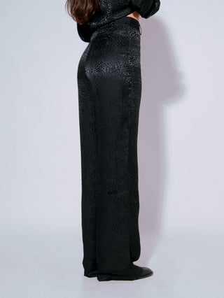 Pantalon en soie taille haute Porto