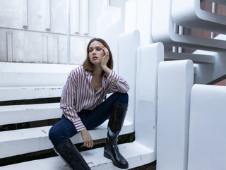 Simone oversized striped shirt